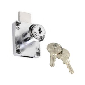 EVERGOOD DRAWER LOCK N-139 TWO TURN LONG LATCH Chrome Plate