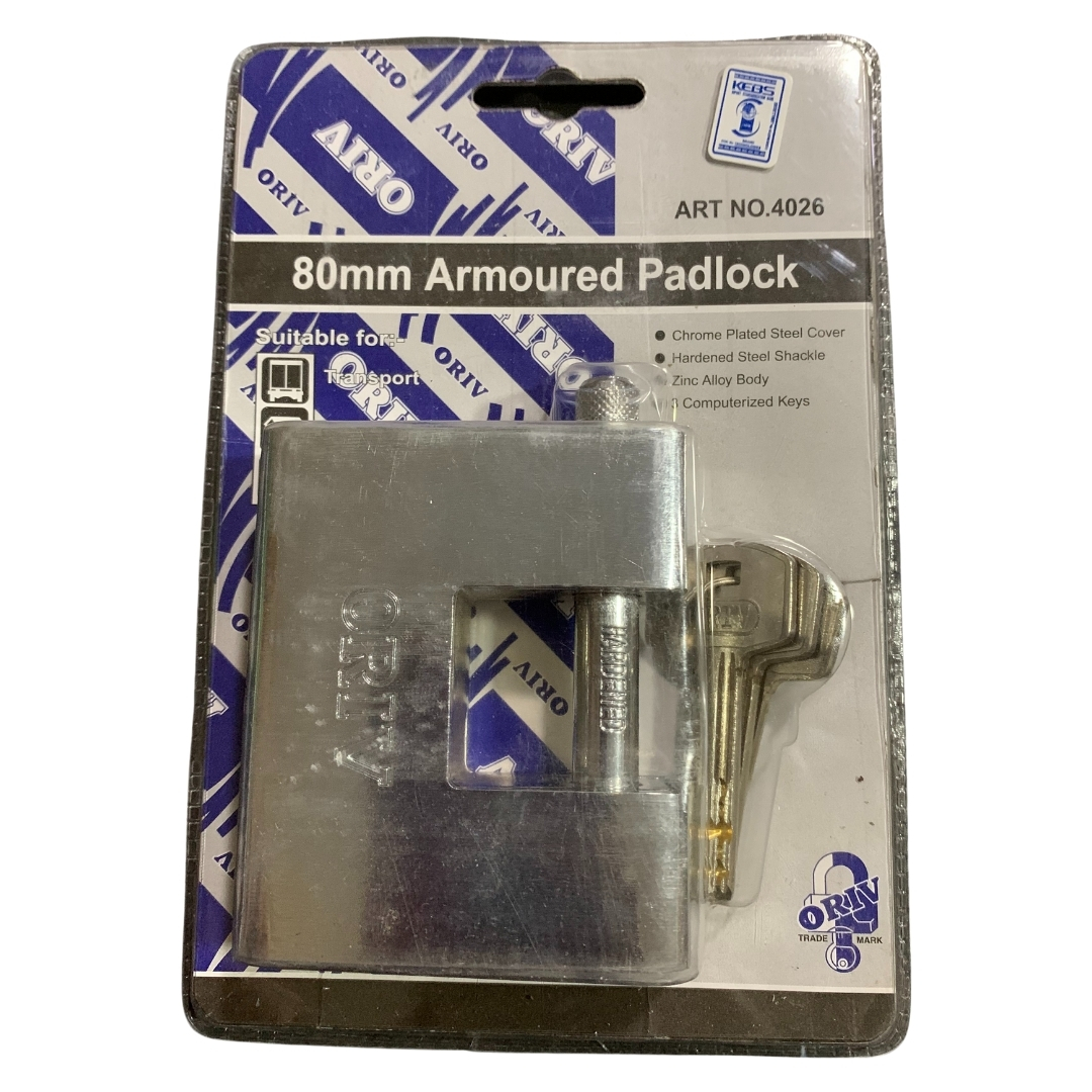 Oriv Armoured Padlock 80mm No 4026